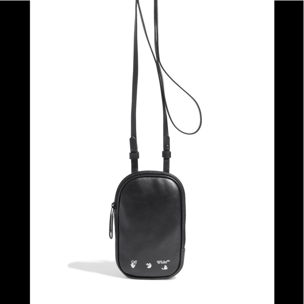 OFF WHITE VIRGIL ABLOH LEATHER CROSS BODY MINI BAG